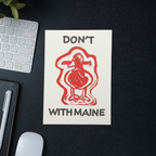 Don't Duck With Maine | 5x7 Original Hand-Carved Linocut Print