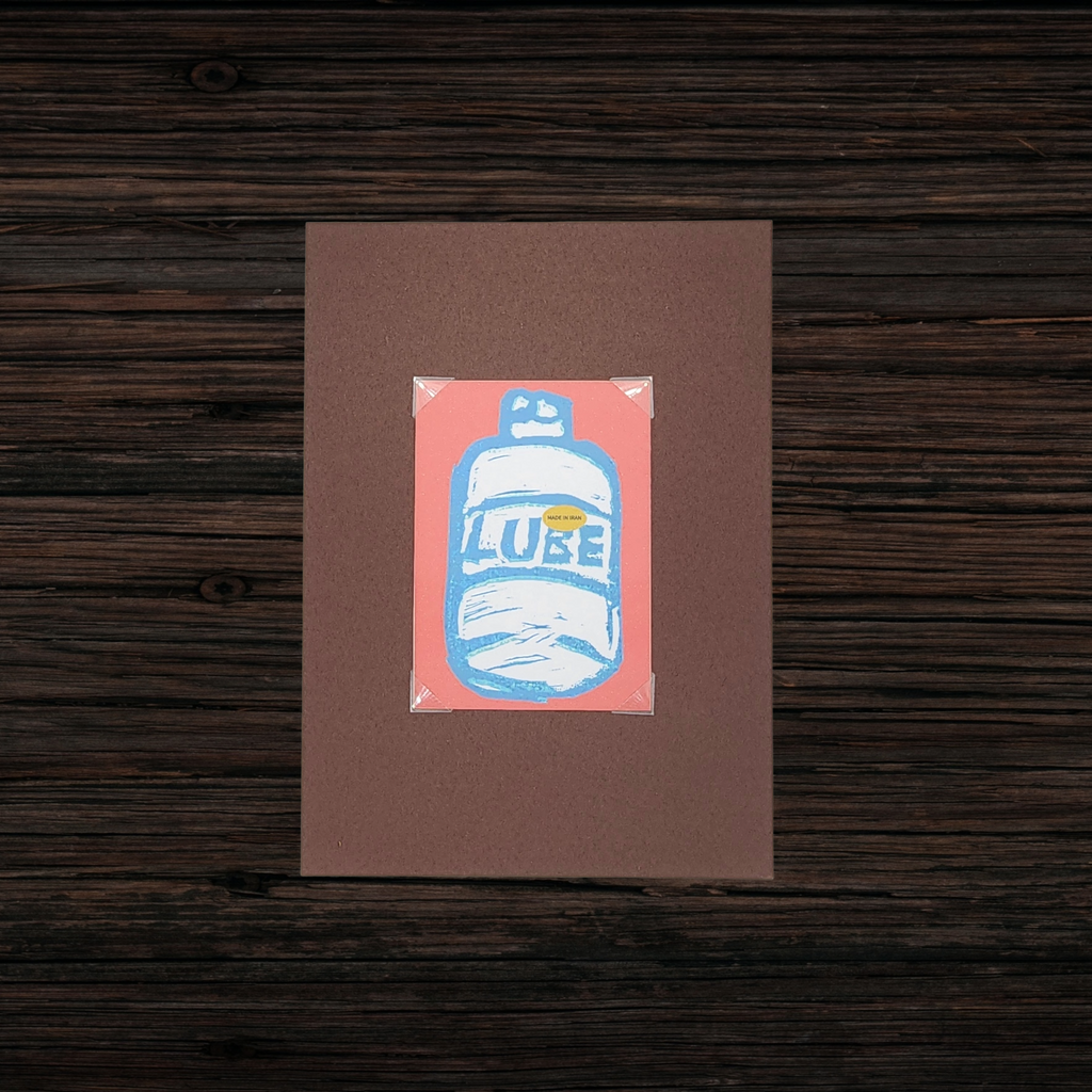Made in Iran | Original Linocut ACEO Print
