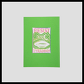 Resist Tyranny | Original Linocut ACEO Print