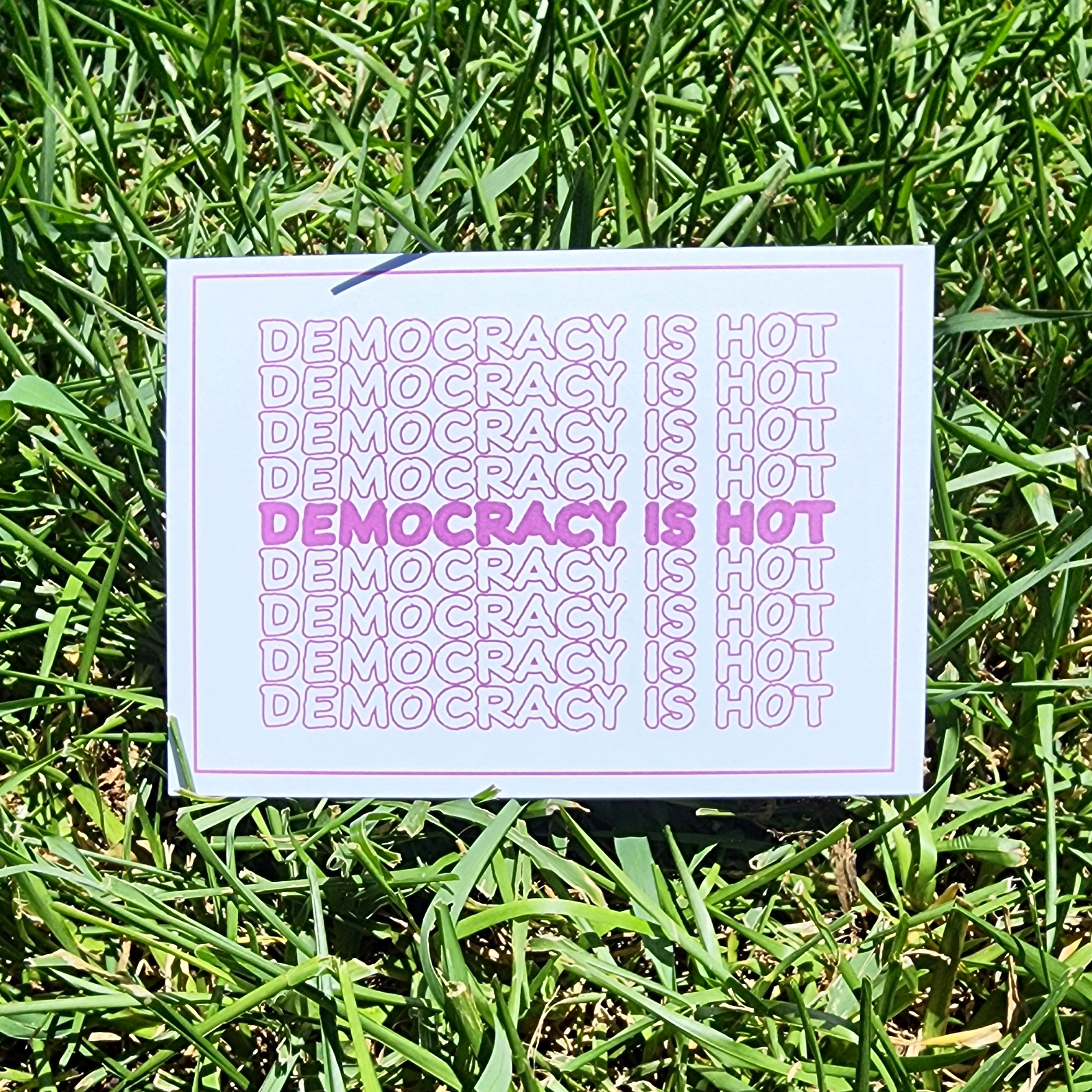 Democracy is Hot | 5x7 Postcard