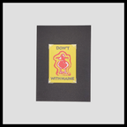 Don't Duck With Maine | Original Linocut ACEO Print