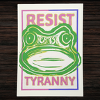 Resist Tyranny | 5x7 Original Hand-Carved Linocut Print