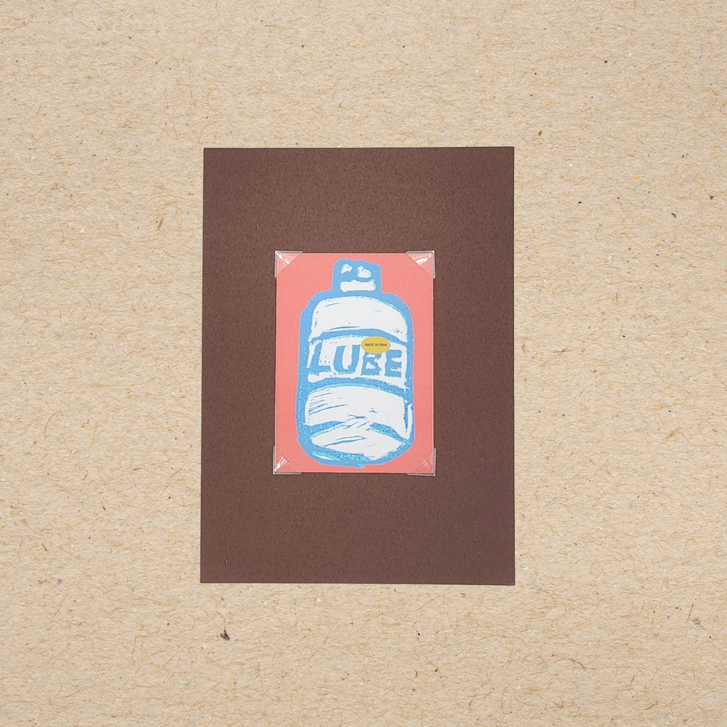 Made in Iran | Original Linocut ACEO Print