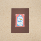 Made in Iran | Original Linocut ACEO Print