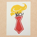 No! | 5x7 Original Hand-Carved Linocut Print