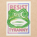 Resist Tyranny | 5x7 Original Hand-Carved Linocut Print