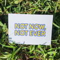 Not Now, Not Ever | 5x7 Postcard